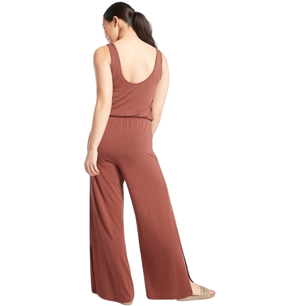 EUC - Athleta - Coastal Romper - Russet Brown Heather - 10 - Picture 2 of 9